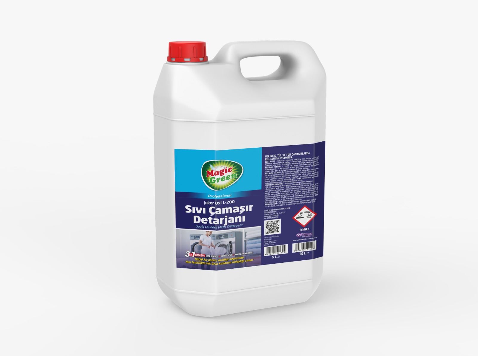 JOKER OXİ L200 ÇAMAŞIR DETERJANI (MATİK) 5LT