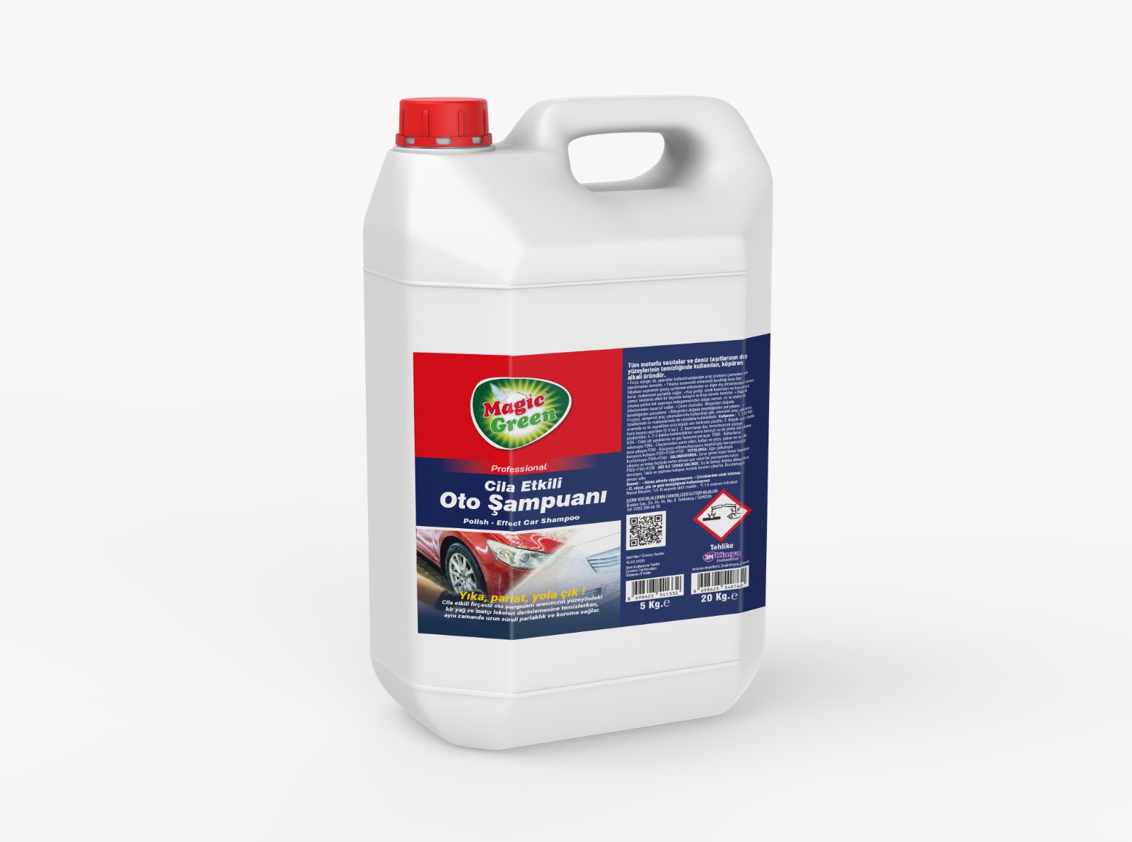 CİLA ETKİLİ FIRÇASIZ OTO ŞAMPUANI 5LT