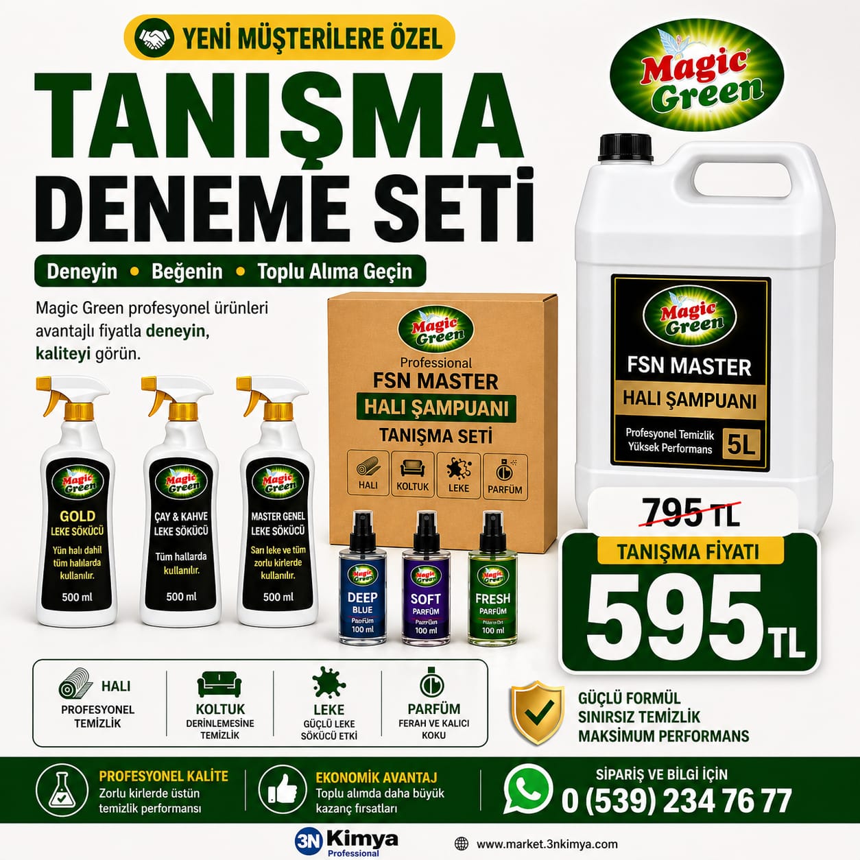 MASTER FSN HALI ŞAMPUANI ( TANIŞMA DENEME SETİ )